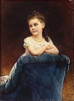 萊昂 博納特 Portrait de mademoiselle Franchetti 萊昂 博納特 Portrait de mademoiselle Franchetti